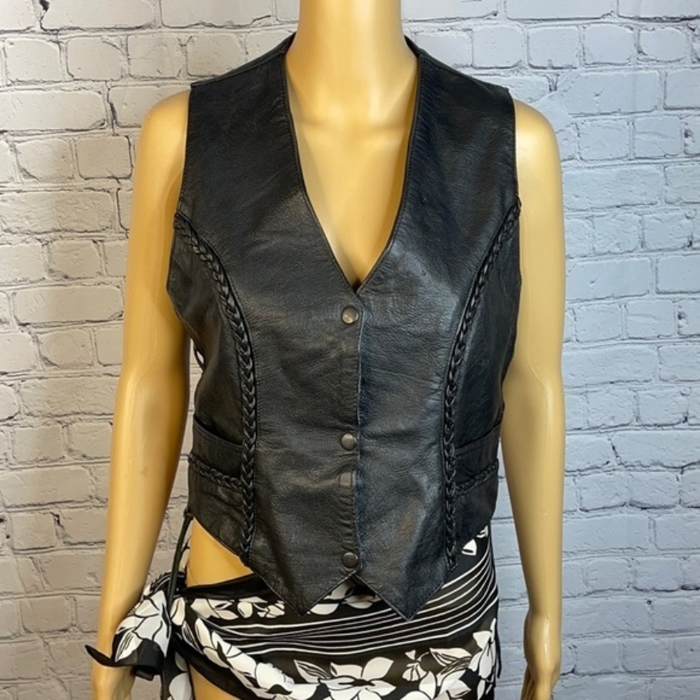 Silver Bike women’s vest snap front size M